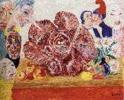 James Ensor Red Cabbage and Masks oil painting artist